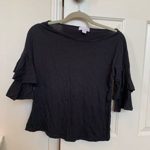 Tiered bell sleeve top